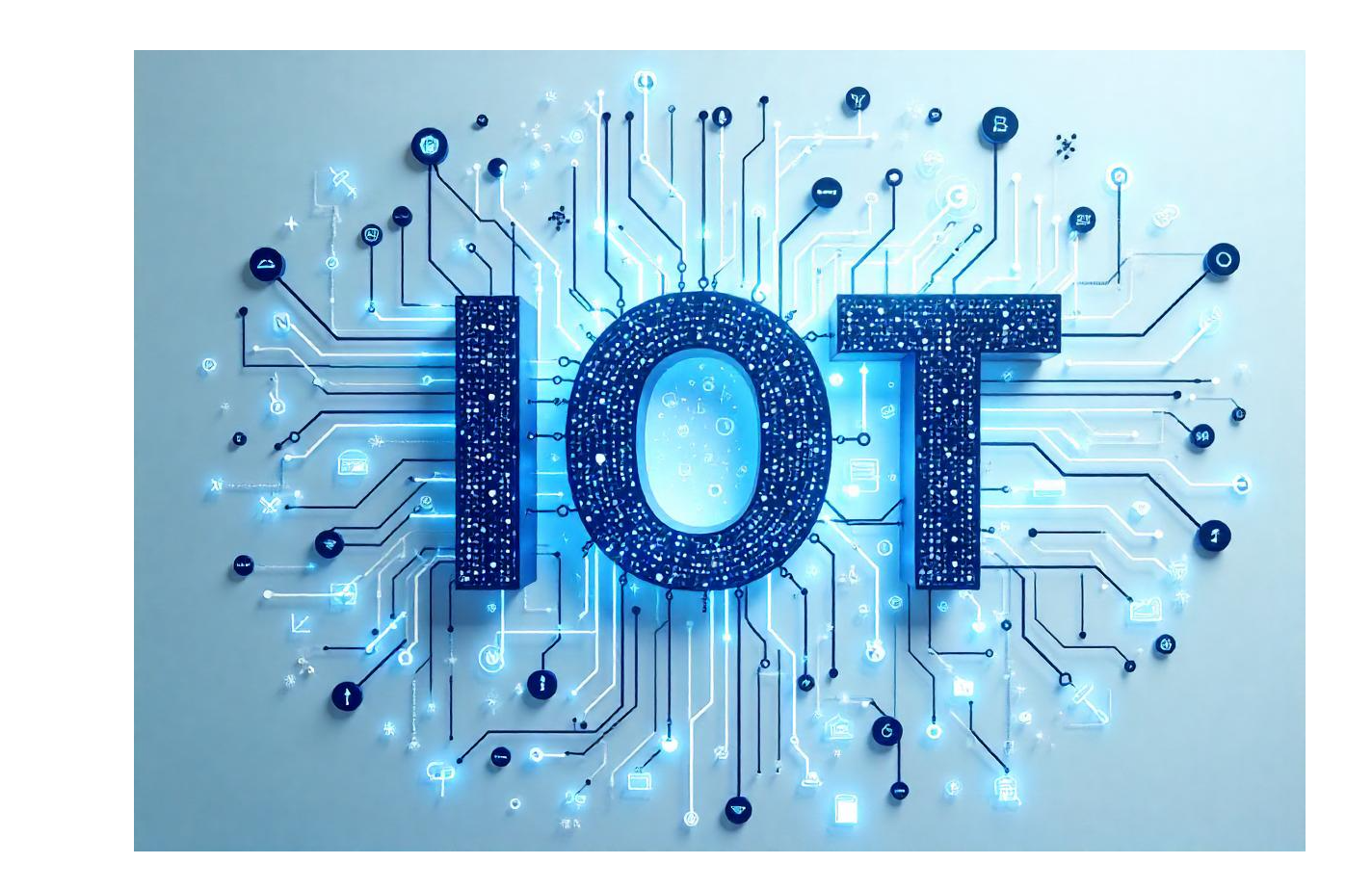 Network of IoT devices connecting industries, homes, and cities for seamless smart solutions.